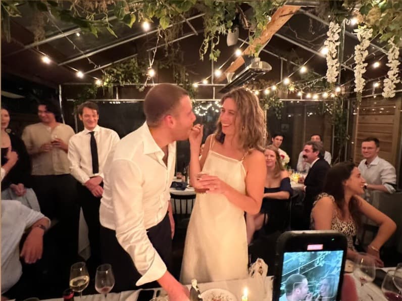 Antoine & Sarah celebrate